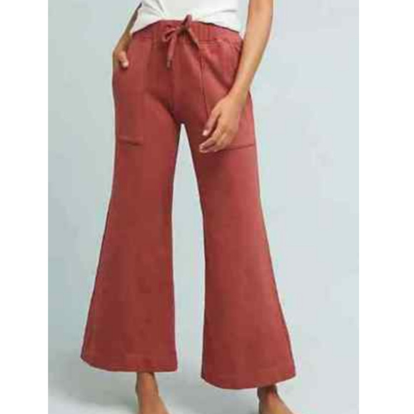 Sundry Pants - Anthropologie Sundry Flare Pocket Crop Sweatpants